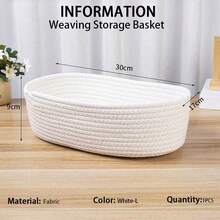 Oval Storage Basket, Solid Color, Simple Style, Living Room Desktop Snack, Fruit, Toy Storage Basket, Foyer, Bathroom Storage Box, Home Decor Basket, Holiday Gift Basket - Pink - View 26