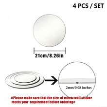 1 Set Wall-Mounted Mirror, Magic Mirror, Porch Wall-Mounted Mirror, Rearview Mirror, Suitable For Fitting Room Selfie Mirror,Frameless Center Tray For Tables, Suitable For Weddings, Birthdays, Anniversaries, Christmas, And Festivals. - Multicolor - View 15