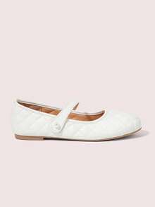 CUCCOO DOLLMOD 鑽石珍珠瑪麗珍鞋，仿珍珠裝飾扣 - 白色 - 查看 5
