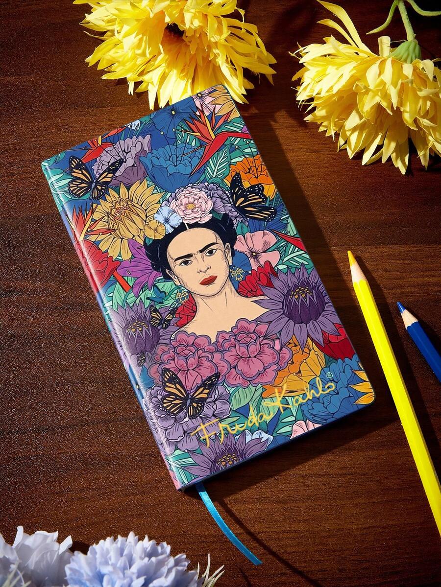 Frida Kahlo X SHEIN كتاب بغلاف ناعم - كتاب الغلاف الناعم - مشاهدة 1