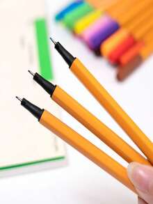 24 Color Fineliner Pens Marker Pens Assorted Colors Back To School - multicolor - View 3