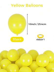 MINKOJA Mixed Sizes 5/10/12/18 Inch Latex Balloon Arch Kit, 10/55/135Pcs Multi Color Premium Balloons With Accessories, Birthday Wedding Anniversary Graduation Babyshower Gender Reveal Festival Photo Backdrop Party Decor Supplies - Yellow - View 16