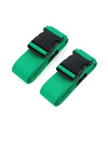 Found Favorite 1pc, 2pcs, 4pcs Luggage Straps, Suitcase Binding Straps, Heavy-Duty Cross Packing Straps For Travel Suitcases - Multicolor - View 25