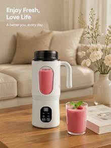 580ml 無線充電果汁機 便攜式電動攪拌杯 附 LCD 螢幕與 12 葉刀片系統，含運動蓋，適合攪拌水果、蔬菜與果昔，1300mAh - 均碼 - 查看 5