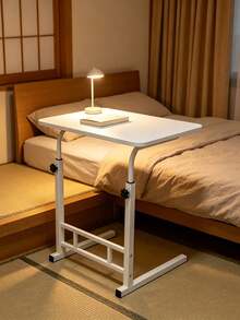 1‑Set Simple Height Adjustable Mobile Side Table, 50 X 30 Cm, Portable Folding Laptop Stand For Bedroom Living Room Indoor Outdoor, Multi‑Functional Tray Table For Small Space Home Office Use - Multicolor - View 6