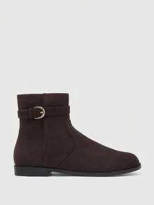CUCCOO BIZCHIC Women's Brown Commuter Fashion Boots Fall Boots - Brown - View 2