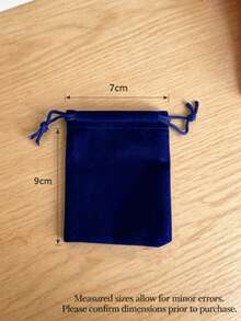 Velvet Drawstring Jewelry Pouch, Soft Gift Bag For Rings, Necklaces And Bracelets - Multicolor - View 2