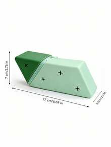 Joivida 1Pc Multi‑Functional 2‑In‑1 Silicone Pencil Case Standing Pen Holder, Zipper Rhombus Shape Soft Silicone Stationery Pouch,Washable Large‑Capacity Desktop Pen Storage Bag For Students School Learning & Daily Office Stationery Supplies - Single Piece - View 5