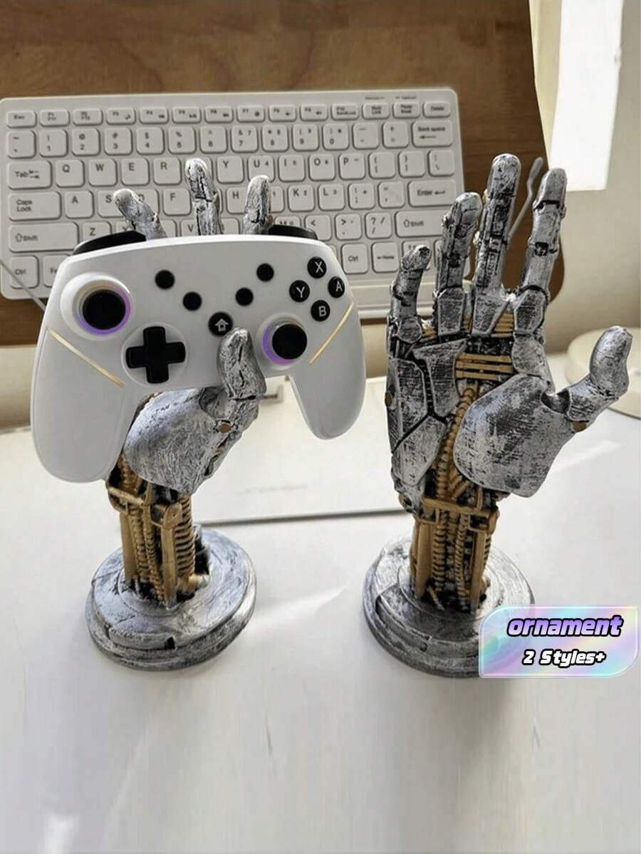 3d Printed Game Controller/Headphone Stand - Multifunctional Desktop Organizer, Suitable For Mechanical Style Decoration | Ideal For Home And Office, Gaming Accessories, Display Cabinet, Desktop Decor, Boyfriend Gift - Multicolor - View 1
