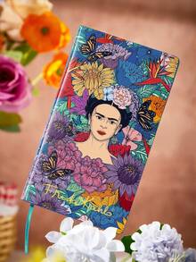 Frida Kahlo X SHEIN كتاب بغلاف ناعم - كتاب الغلاف الناعم - مشاهدة 2