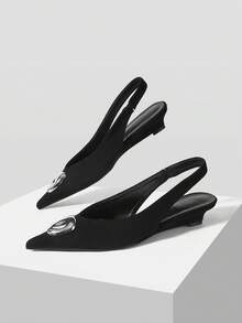 MOTF PREMIUM POINTED MULLER HIGH HEELS, SUITABLE FOR SPRING SHOES IN THE CHRISTMAS SEASON - Black 3 - View 10
