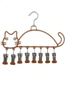 Joivida Cute Cat‑Shaped Multi‑Clip Hanging Drying Rack, Household Sock & Underwear Hanger For Student Dorm, Long‑Lasting, Wet & Dry Usable, Rust‑Resistant, Non‑Slip, Gentle To Garments, Space‑Saving Closet Organizer For Socks, Lingerie And Small Daily Wear - View 20