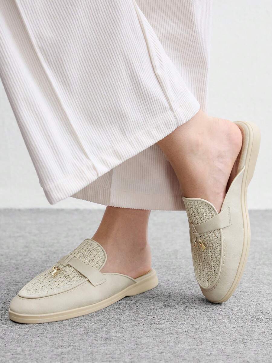 CUCCOO BIZCHIC 女款休閒一腳蹬平底運動休閒鞋 - 米杏色 - 查看 1