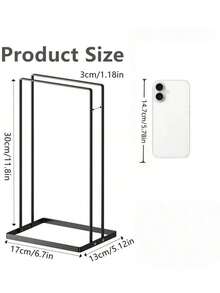 Large Capacity Hanger Stacker Rack Organizer For Adults And Children Stainless Steel Detachable Hanger Storage Organizer Space-Saving Clothes Hanger Holder For Home Organization And Storage Laundry Basket Closet Decorations Room Decor Home Decor - Black - View 4