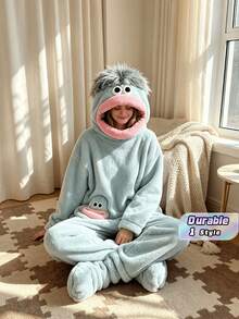Blue silver woolly monster