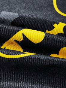 BATMAN X SHEIN 1 PC Cute Print Apron, Suitable For Both Men And Women, For Bake & Kitchen, Cleaning, Gifts - Black - View 4