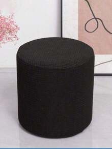 Round Stretch Ottoman Cover, Elastic Spandex Furniture Protector, Non-Slip Soft  Stool Slipcover For Living Room Bedroom Home Office - Multicolor - View 12