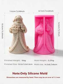 Christmas Santa Claus Candle Mold Father Christmas Silicone Mold Kriss Kringle DIY Form Concrete Resin Casting Mold Home Decor - various - View 15