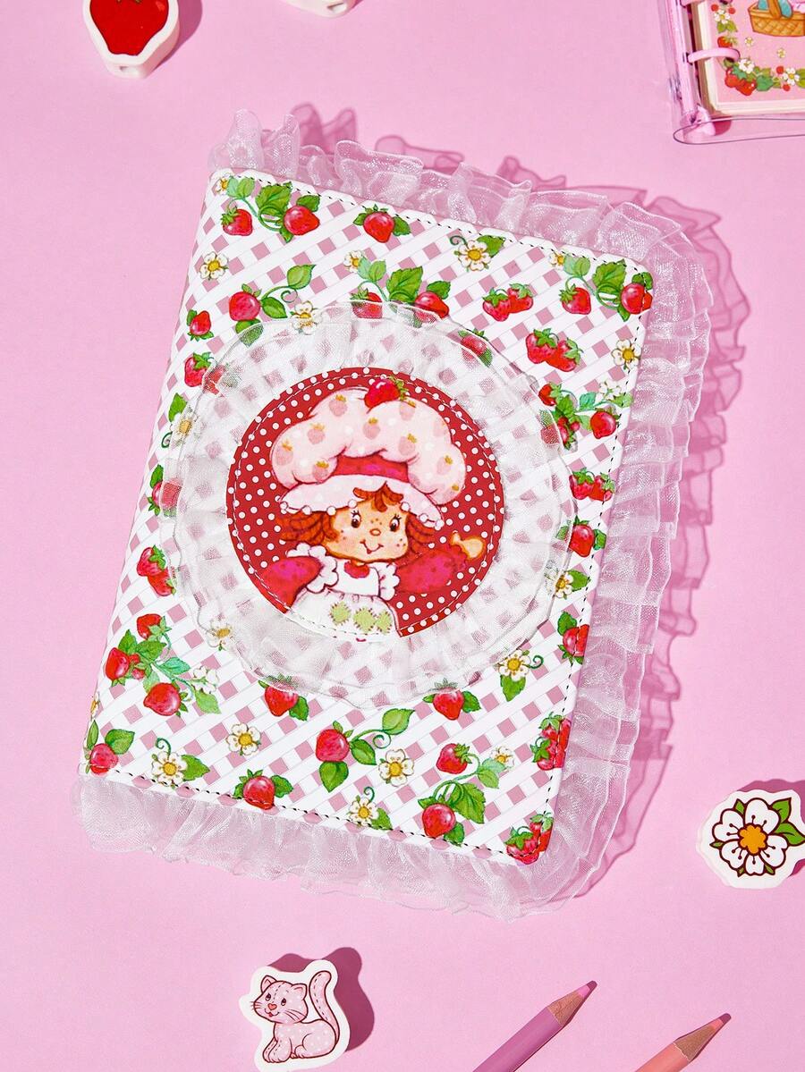 Strawberry Shortcake X SHEIN Strawberry Lace Loose-Leaf Book - Lace loose-leaf - View 1