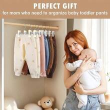 20/10/5-Piece Baby Pants Clip Hanger, Anti Slip Children's Wardrobe Rack, Suitable For Pants, Skirts, Clothing, Suitable For Daycare Storage - Multicolor - View 6