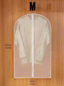 Found Favorite 1/5/10 Pcs Transparent Garment Dust Cover Bags, Zippered Hanging Clothes Storage - Multicolor - View 11