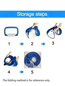 Portable Blue Soccer Goal, Detachable Multi-Purpose Soccer Training Net - Blue - View 7