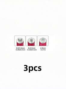 Nail Art Stamping Pen Set - A Simple DIY Nail Design Set That Can Be Used For Dotting And Drawing. It Features Fragrance-Free Stamping Tools, Making It Suitable For Women And Girls. - Red - View 7