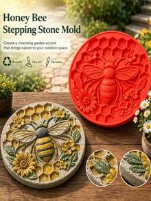 Use DIY Molds To Create Unique Garden Stepping Stones. You Can Make Decorative Stones In The Shapes Of Butterflies, Snowflakes And Bees, And Paint Them Freely To Match The Atmosphere Of Each Season. It Is An Excellent Gift For Gardening Enthusiasts. - A - View 5