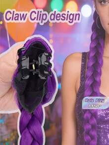 1PC Purple Woven Accessory, Suitable For Cosplay, Christmas Costumes, Role-Playing, Holiday Parties, New Year Celebrations, Anime, And Halloween Outfits. - multicolor - View 1