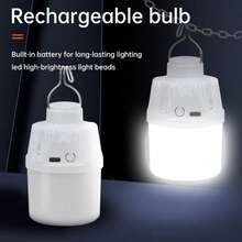 4‑Pack Multi‑Function Super‑Bright LED Bulbs, USB Rechargeable Tent Lights For Outdoor Camping, Emergency Use & Yard Decoration - Multicolor - View 5