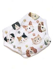 Baby Small Animal Toilet Training Pants, Breathable And Water-Absorbing Washable Diaper Panties, Infant Diaper Abstinence Practice Pants 3 Packs - Multicolor - View 21