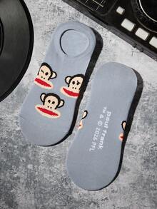 Paul Frank X SHEIN 3-Pack Cartoon Character Women's Invisible Socks - variegated - View 11