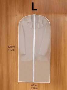 Found Favorite 1/5/10 Pcs Transparent Garment Dust Cover Bags, Zippered Hanging Clothes Storage - Multicolor - View 17
