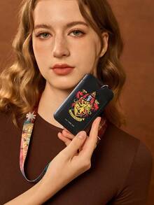 HARRY POTTER X SHEIN 1 قطعة حامل بطاقات بنمط شخصية كرتونية مع حبل، لبطاقات الحافلة وبطاقات الهوية وبطاقات العمل وغيرها، مناسب للمدرسة - مستطيل - مشاهدة 2