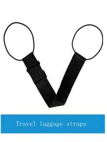 Found Favorite 2024 Model Travel Suitcase: Straps For Securing Luggage, Durable Design, Portable, Adjustable Handles; Suitable For Small And Lightweight Use. - Black - View 3