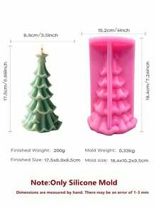 Christmas Pillar Tree Silicone Candle Mold Christmas Tree Silicone Mold Xmas Design Soy Wax Silicone Mould Christmas Home Decor - various - View 16
