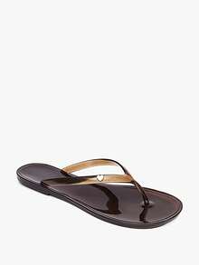 Grefit Sandal Jepit Wanita Model Baru Musim Semi dan Musim Panas dengan Ujung Bulat dan Sol Datar, Cocok untuk Liburan Santai dan Cinta Sederhana, Warna Cokelat. - Coklat - View 8