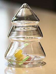 Cirelle 1 Pc Creative Glass Christmas Tree Storage Jar / Candy Jar. Suitable For Being Used As A Holiday Gift During Christmas, And Can Also Serve As A Storage Item Or A Decorative Ornament At Home. - Multicolor - View 6
