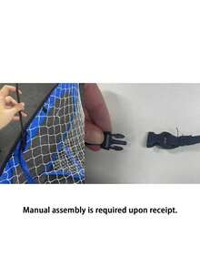 Portable Blue Soccer Goal, Detachable Multi-Purpose Soccer Training Net - Blue - View 5