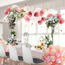 1 Set Sturdy Adjustable Metal Balloon Arch Stand Kit Tabletop Heavy-Duty Frame, Reusable Easy Assembly Balloon Garland Backdrop Decor For Wedding Birthday Graduation Baby Shower Outdoor Party Photo Booth Decoration - Multicolor - View 10