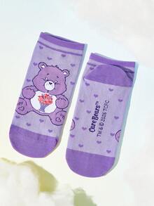 SHEIN X Care Bears 6雙愛心與熊圖案襪子，送給心愛之人的禮物 - 雜色 - 查看 11