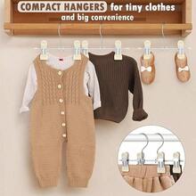 20/10/5-Piece Baby Pants Clip Hanger, Anti Slip Children's Wardrobe Rack, Suitable For Pants, Skirts, Clothing, Suitable For Daycare Storage - Multicolor - View 3