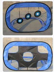 Portable Blue Soccer Goal, Detachable Multi-Purpose Soccer Training Net - Blue - View 3