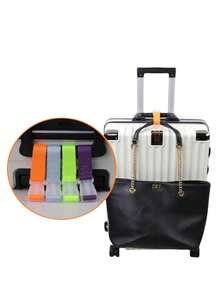 Found Favorite 1/2/5 Colored Luggage Straps, Portable And Adjustable Luggage Security Straps For Use On Trips; Travel Accessories That Are Easy To Carry. - Multicolor - View 3