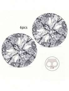 Bright And Shiny Cheerleading Pom‑Poms, Suitable For Cheerleading, Sports Meets, Parades, Cheering Events, Rallies And Party Performances. Equipped With Fixed Ring Buckles, They Are Supplies For Cheerleading Dance Competitions And Parties. - multicolor - View 20