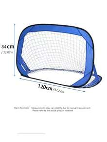 Portable Blue Soccer Goal, Detachable Multi-Purpose Soccer Training Net - Blue - View 2