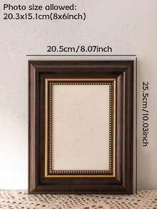 Cirelle 1PC Golden Nordic Photo Frame, Scandinavian Wooden Decorations, Luxurious Gold Border, Christmas And Housewarming Gift 5-Inch, 8-Inch, A4 Size Color Photo Frame, Suitable For Living Room And Bedroom - Multicolor - View 17