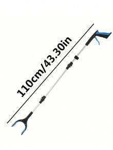 1‑Piece Foldable, Multi‑Functional, Lightweight And Durable Pick‑Up Grabber For Home And Outdoor Use, Trash Tongs For Sanitation Work - blue - View 7