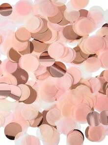 Kemasan 50g, 2,5cm, Konfeti Kertas Warna-warni Bentuk Lingkaran Warna-warni Rose Gold Pink, untuk Kembali ke Sekolah dan Hari Valentine - MultiWarna - View 7