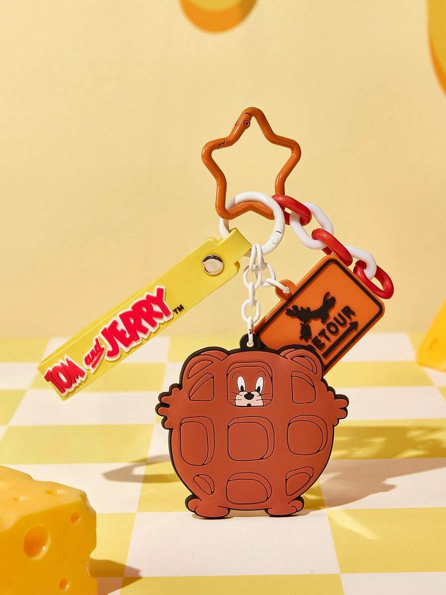 TOM & JERRY X Joivida Keychain, Bag Decoration, Bag Hanger Chain - Brown - View 1